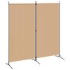 vidaXL 2-paneļu telpas dalītājs Bē&scaron;a 175 x 180 cm Audums