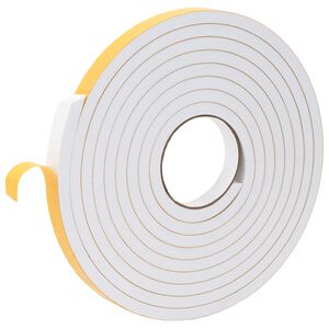 vidaXL Pa&scaron;līpo&scaron;a putas lente 20 gab. Balts 20mm x 5m CR putuplasts