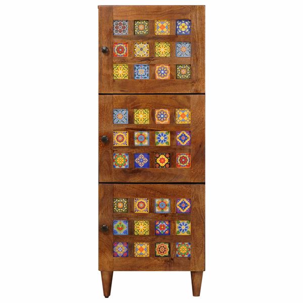 vidaXL Augstais skapītis ar durvīm Valriekstu koks 40 x 33 x 110 cm