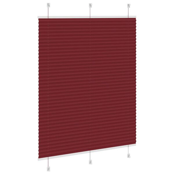 vidaXL kroku žalūzija Bordo sarkana 105x100 cm auduma platums 104,4 cm
