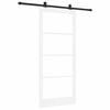 vidaXL Slīdo&scaron;ās durvis ORKDAL Balts un melns 93 x 211 cm