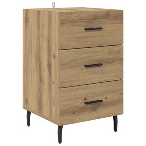 vidaXL Nakts skapītis Artisānā ozols 40 x 40 x 66 cm Inženierijas koks