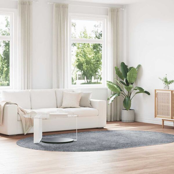 vidaXL paklājs, 300x200 cm, Shaggy, NAVARRA, gaiši pelēka, poliesters