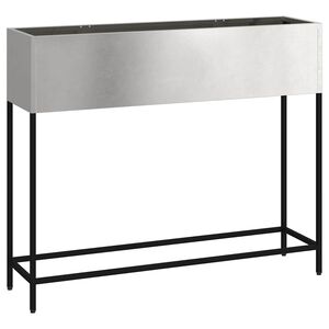 vidaXL Pacelts dārza stādītājs Sudraba 100 x 26 x 82 cm