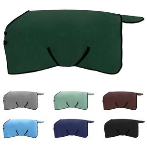 vidaXL Zirgu sega Pilnīgi tum&scaron;i zaļa Poliesters