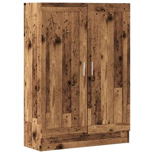 vidaXL grāmatu skapis, veca koka, 82,5x30,5x115 cm, konstruēts koks