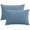 vidaXL Spilvenu pārvalks 2 pcs HEERLEN Zila 30 x 50 cm kordurojs