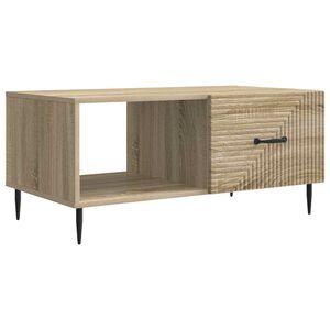 vidaXL Kafijas galdiņ&scaron; Sonomas ozols 90 x 50 x 40 cm Inženierijas koks