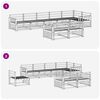 vidaXL Āra dīvānu komplekts 8 pcs Dabiska Cietā akācijas koks