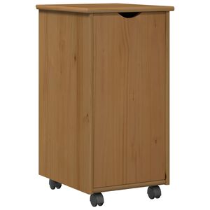 vidaXL Rito&scaron;ais skapis Medus brūns 34 x 39 x 65,5 cm Cieta priede