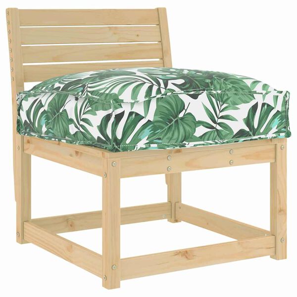 vidaXL Spilvens Lapa Lapu raksts 60 x 40 x 8 cm Oksforda audums