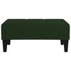 vidaXL kājsoliņ&scaron;, 78x56x32 cm, tum&scaron;i zaļ&scaron; samts
