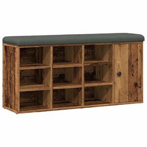 vidaXL Apavu sols Old Wood 102x32x50 cm Engineered Wood
