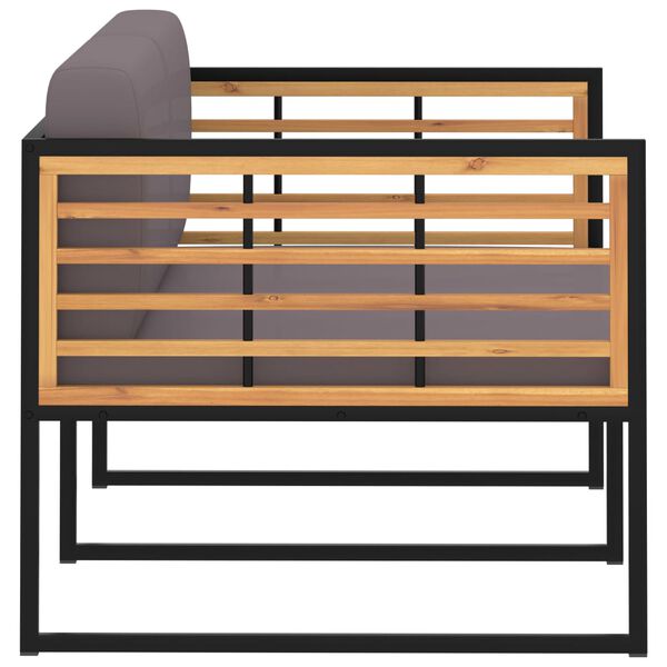 vidaXL 4-daļīgs dārza atpūtas mēbeļu komplekts, akācija, tērauds