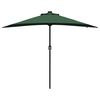 vidaXL Dārza parasols Zaļa 294 x 150 x 223 cm Poliesters un tērauds