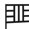 vidaXL gultas galvgalis, melns, 186x4x100 cm, priedes masīvkoks