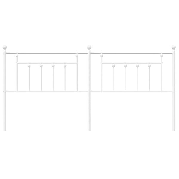 vidaXL gultas galvgalis, balts, 193 cm