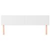 vidaXL gultas galvgaļi, 2 gab., 100x5x78/88 cm, balta mākslīgā āda