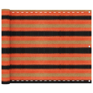 vidaXL balkona aizslietnis, 75x400 cm, daudzkrāsains HDPE