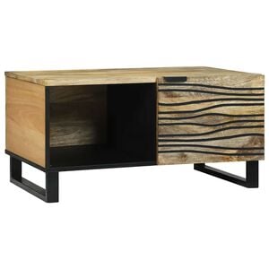 vidaXL Kafijas galdiņ&scaron; Dabiska 80 x 50 x 40 cm Inženierijas koks