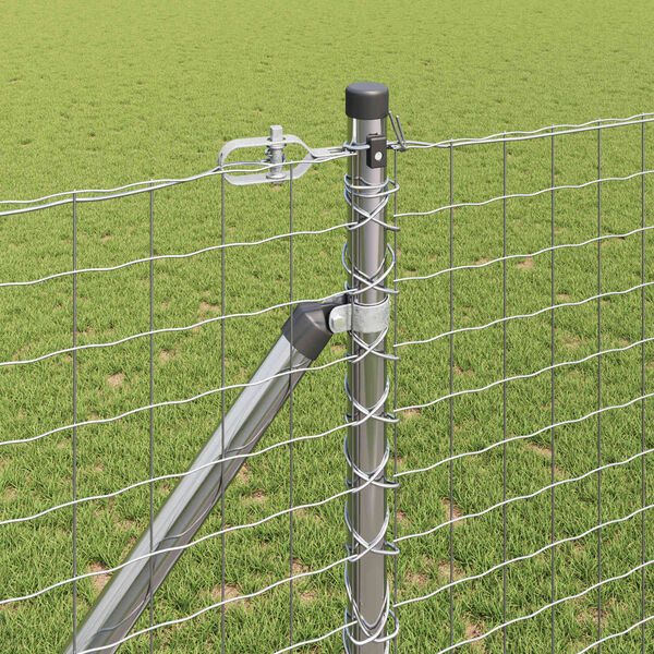 vidaXL Žoga āķis Cits 26 pcs Pelēka 3,2 x 3,2 x 160 cm Tērauds