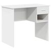 vidaXL Galds Balts 90 x 49 x 75 cm Inženierijas koks