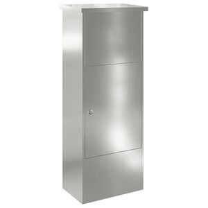 vidaXL Paku nodo&scaron;anas kaste Melna 44,5 x 29 x 110,5 cm Cinkots tērauds