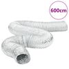 vidaXL ventilācijas kanāls, alumīnijs, 6 m, &Oslash;10 cm