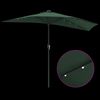 vidaXL Dārza parasols Zaļa 294 x 150 x 224 cm Poliesters un tērauds