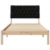 vidaXL Gultas rāmis ar polsterētu galvas balstu Brūna 100 x 200 cm