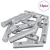 vidaXL Uzgrieznis 12 gab. Cinkots 60 x 12 mm Dzelzs