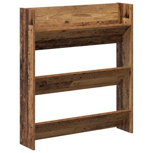 vidaXL Sienas apavu skapis Old Wood 80x18x90 cm Engineered Wood