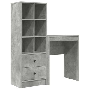 vidaXL Galds Betona pelēks 105,5 x 34 x 127 cm 2 gab.