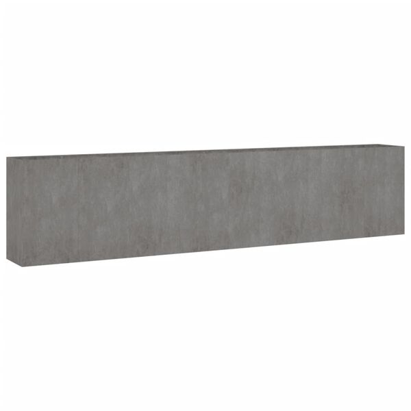 vidaXL augstā dārza puķu kaste, 360x40x80 cm, tērauds ar rūsas efektu