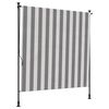vidaXL Āra Ruļļu Žalūzija Antracīts un balts 150 x 270 cm