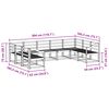 vidaXL Āra dīvānu komplekts 9 pcs Dabiska Cietā akācijas koks