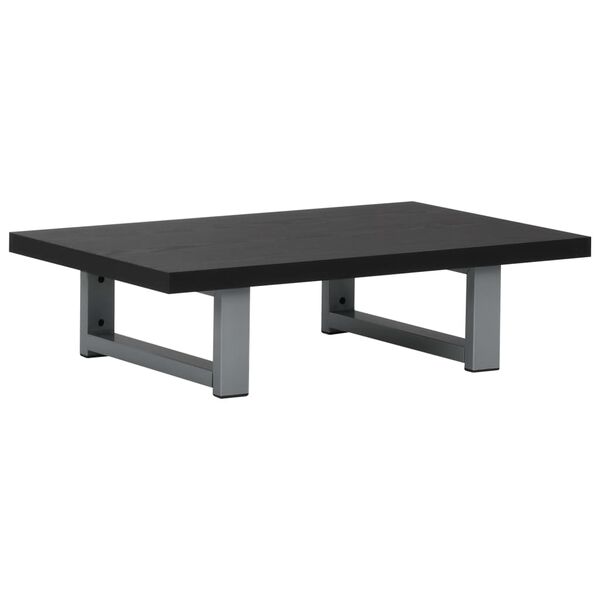 vidaXL divdaļīgs vannasistabas mēbeļu komplekts, melns, keramika