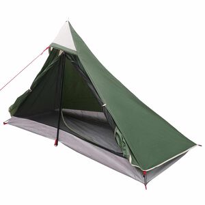vidaXL Mugursomas telts Zaļa 222 x 85 x 125 cm
