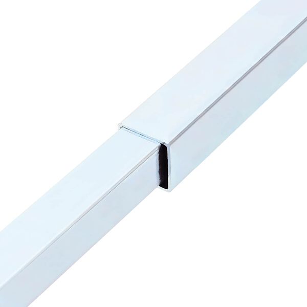 vidaXL Regulējamā loga dro&scaron;ības stiena 6 pcs Sudraba Tērauds