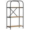 vidaXL Grāmatu plaukts 3 līmeņi 60 x 30 x 109 cm Inženierijas koks