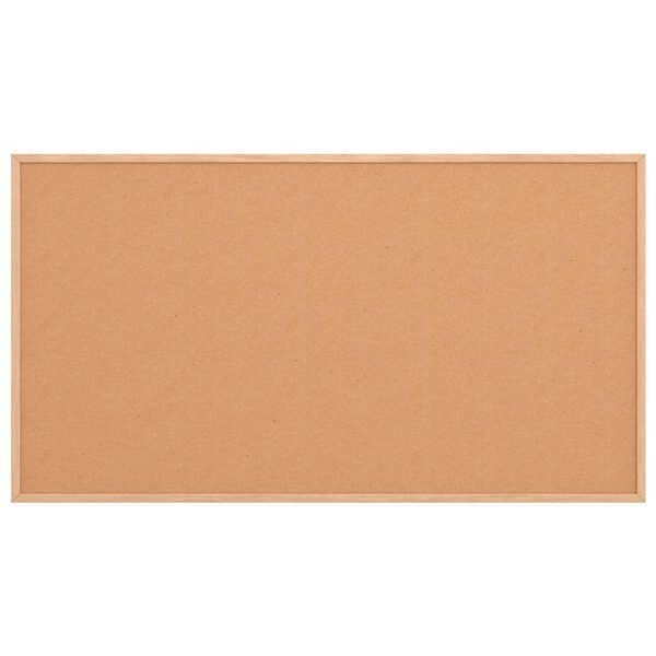 vidaXL korķa dēlis ar masīvkoka rāmi, 100x55 cm