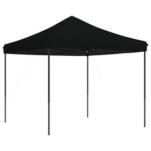 vidaXL Balles telts 292 x 292 x 315 cm Melns Oksforda audums