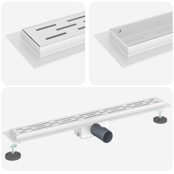 vidaXL Du&scaron;as notekvads ar lineāru dizainu Sudraba 70 cm