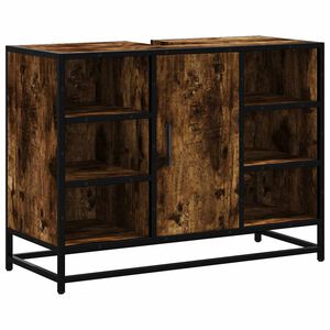 vidaXL izlietnes skapītis, 80x33x60 cm, inženierijas koks, ozolkoka