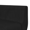 vidaXL L-formas dīvāngulta, melna, 275x140x70 cm, samts