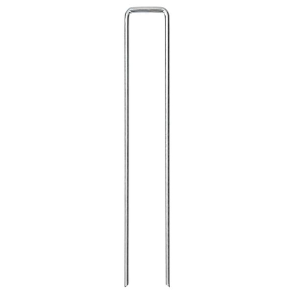 vidaXL zemes mietiņi, 50 gab., U-forma, 20x3,5 cm, cinkots tērauds