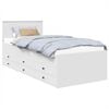 vidaXL Diena gulta Balts un melns 75 x 190 cm Inženierijas koks