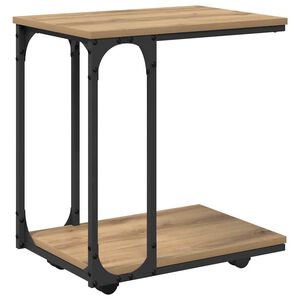vidaXL Sānu galds Artisānā ozols 50 x 35 x 55.5 cm Inženierijas koks