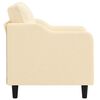 vidaXL atpūtas krēsls, krēmkrāsas, 60 cm, audums