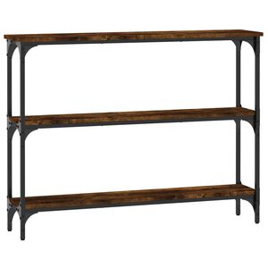 vidaXL konsoles galdiņ&scaron;, ozolkoka, 100x22,5x75 cm, inženierijas koks